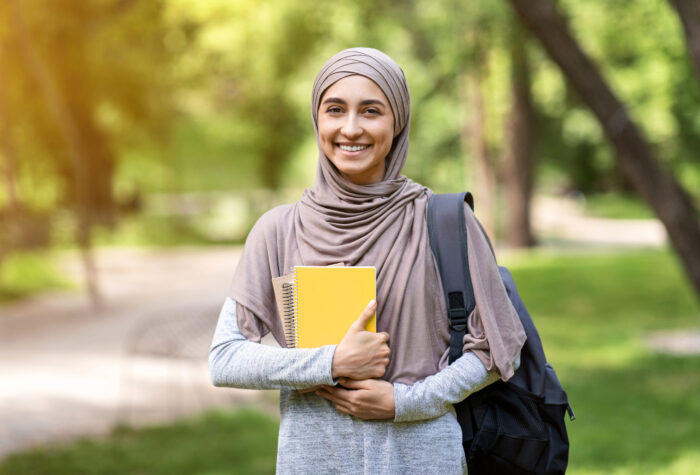 Muslim university student