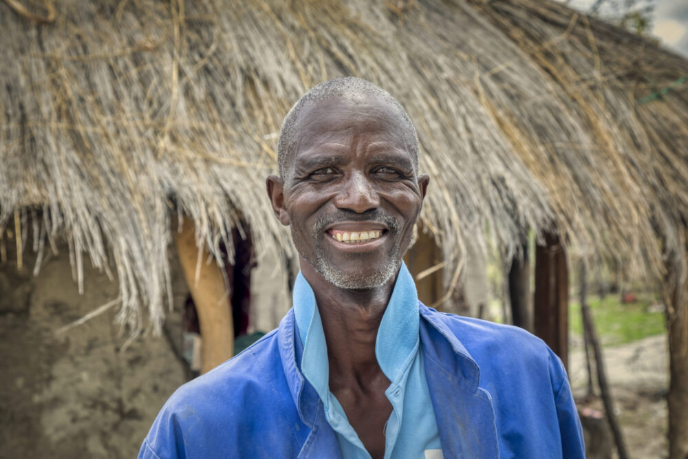 African man smiling