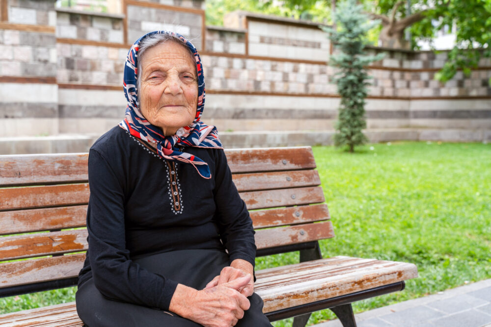Elderly Muslim woman