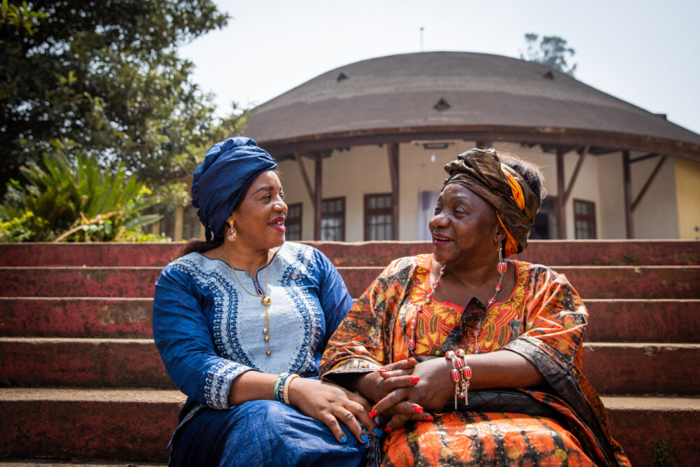 Two African women sitting