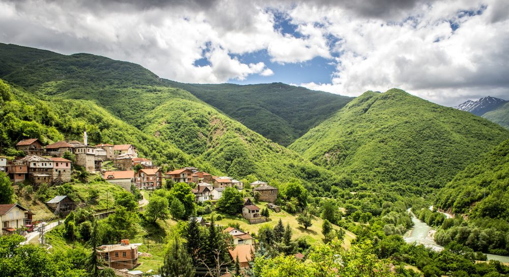 Mountain village in the Balkans
