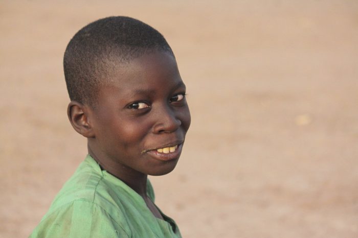 young boy in Senegal