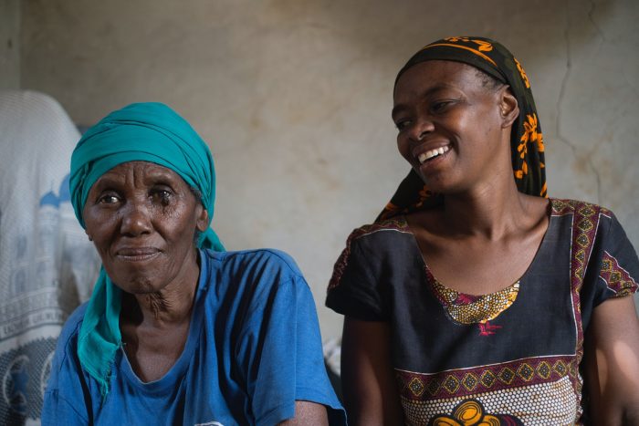 Mother and daughter in Africa