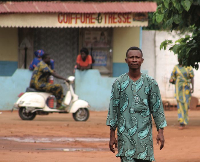 Muslim man on street