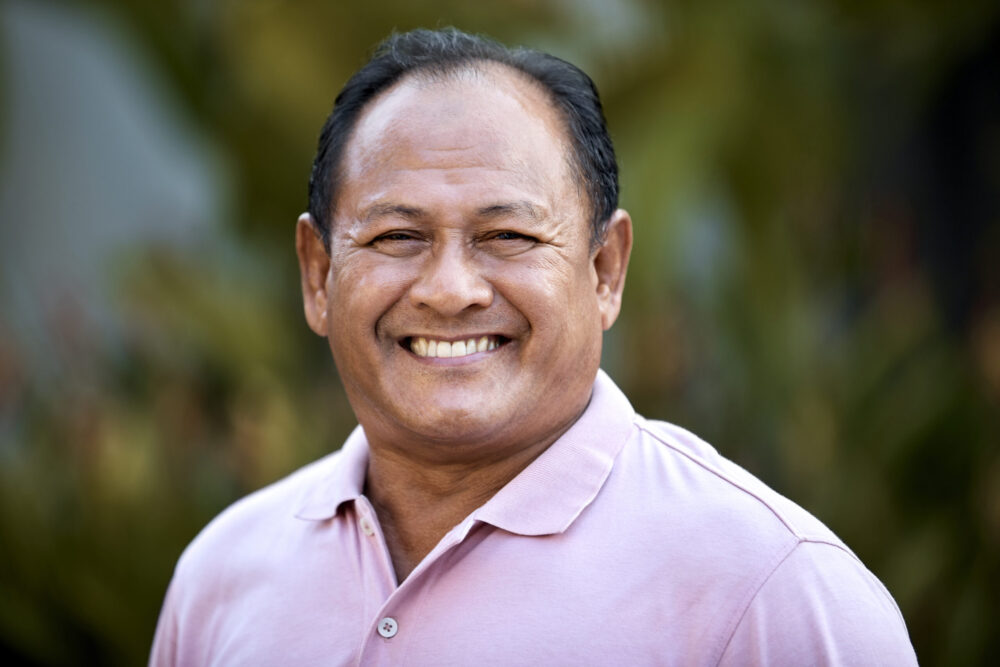 Smiling middle-aged man