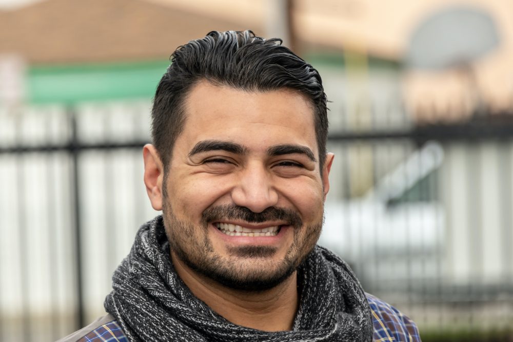 smiling Muslim man
