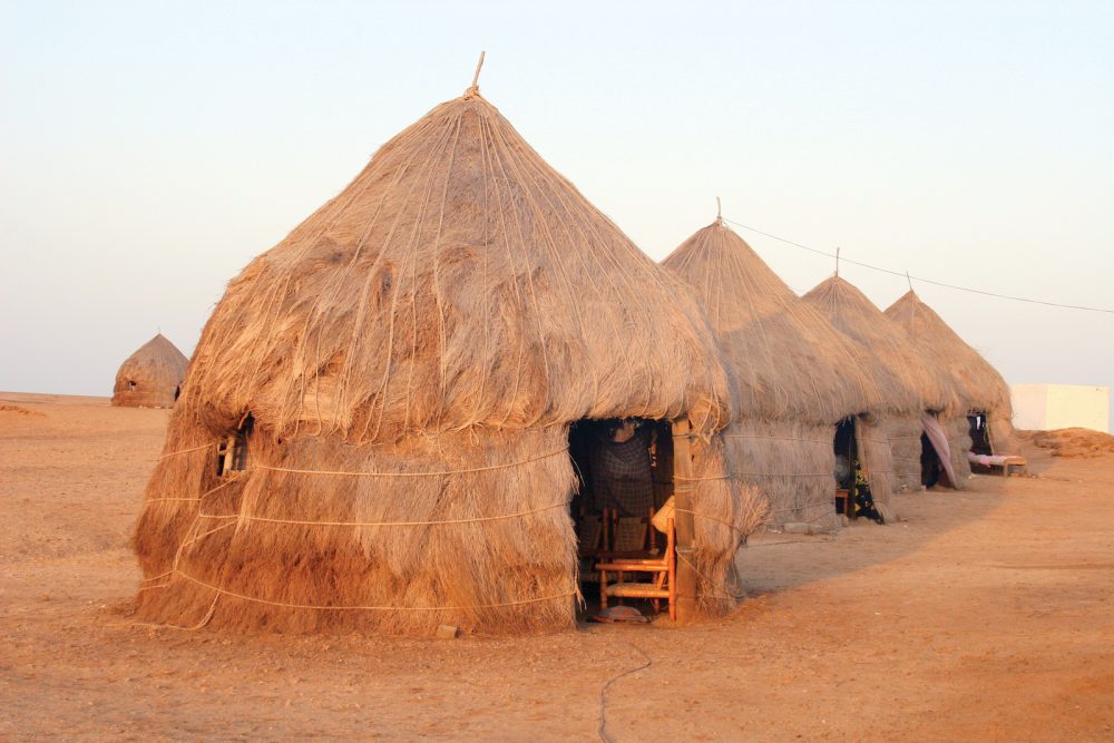 house in the Sahara