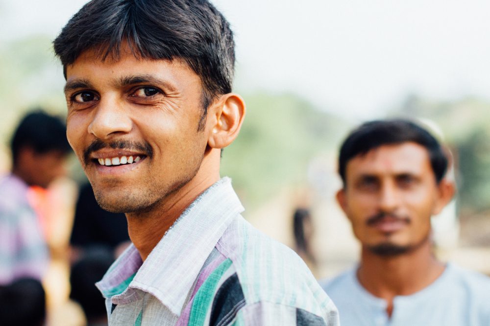 smiling man in India